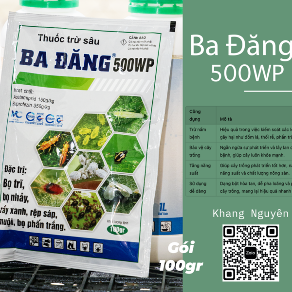 Thuốc Trừ Sâu BA ĐĂNG 500WP