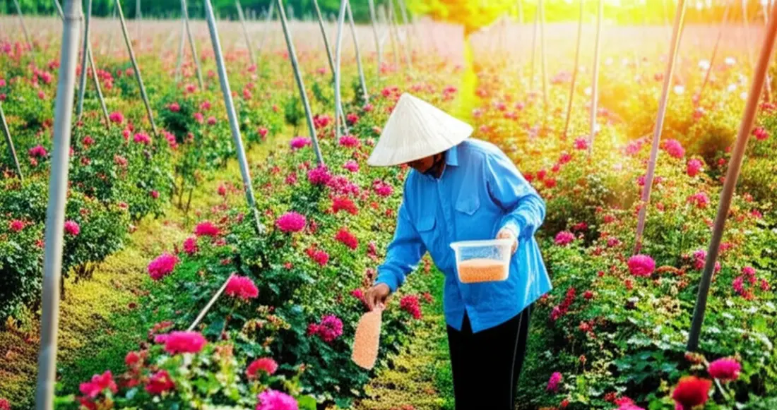Kiểm tra đất là bước quan trọng để xác định nhu cầu dinh dưỡng cho cây hoa.