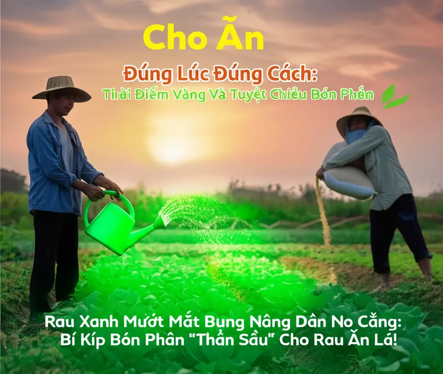 Rau ăn lá cũng cần “ăn ngon mặc đẹp” để khoe cơ bắp lá!