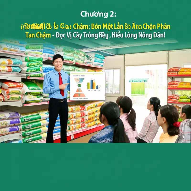 Phân bón tan chậm: Bí quyết giúp nông dân thảnh thơi mà cây vẫn sai trĩu quả.