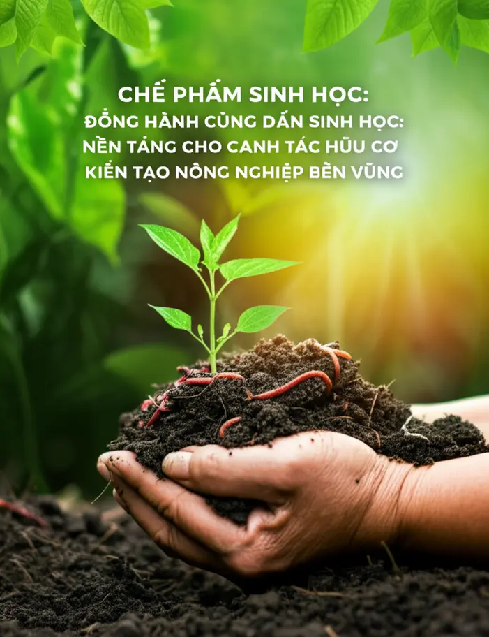Đất đai màu mỡ, tơi xốp nhờ ứng dụng chế phẩm sinh học trong canh tác hữu cơ.