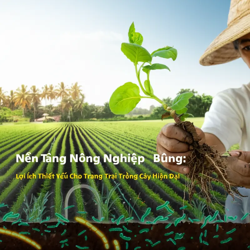 Nông nghiệp bền vững mang lại đất đai màu mỡ và cây trồng khỏe mạnh.