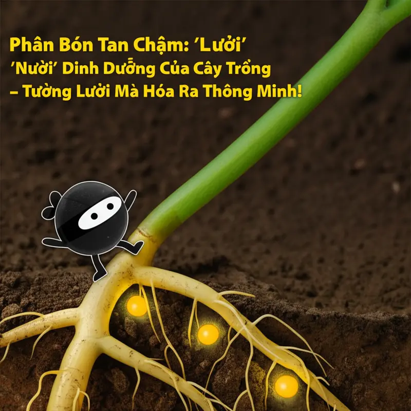 Phân bón tan chậm – Ninja dinh dưỡng âm thầm phục vụ cây trồng.