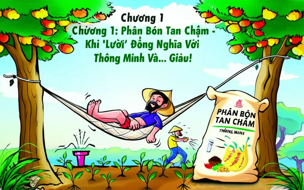 Phân bón tan chậm: Bí quyết giúp nông dân thảnh thơi mà cây vẫn sai trĩu quả.