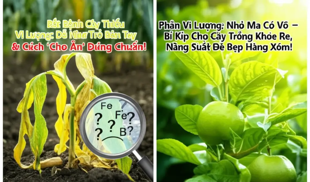Đạm, Lân, Kali tuy to nhưng cũng phải nể mặt mấy ’em’ vi lượng nhỏ xíu.