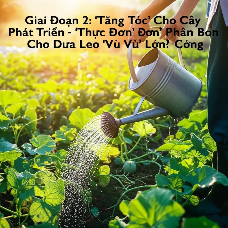 Bón lót đúng cách, dưa lưới con ‘khỏe re’!