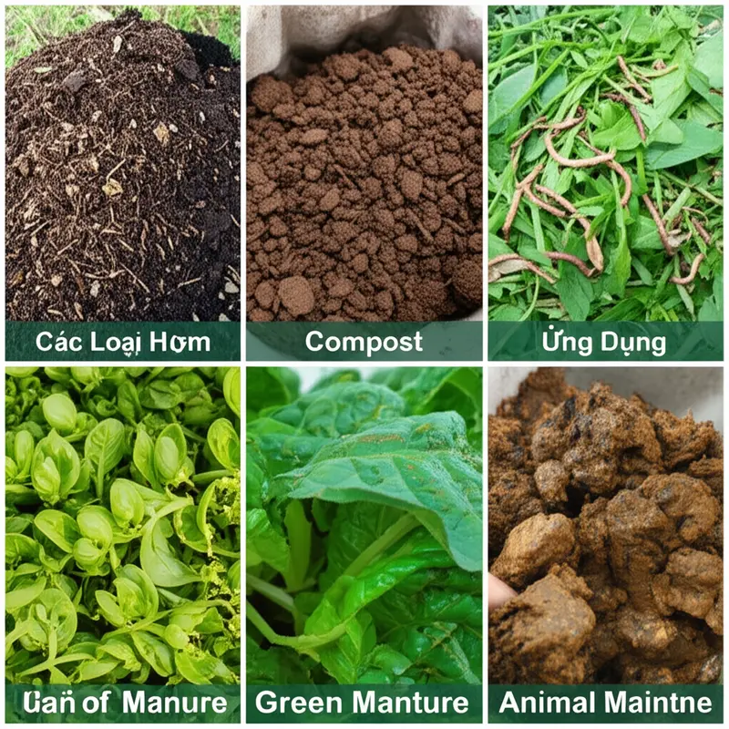 Đất hữu cơ sinh học màu mỡ với trùn đất và vi sinh vật.