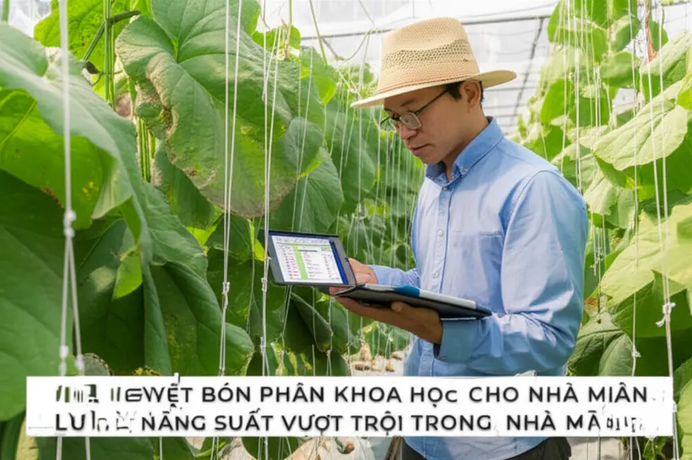 Dưa lưới khỏe mạnh nhờ được cung cấp đầy đủ dinh dưỡng.