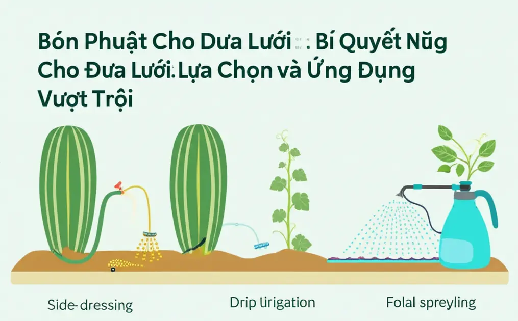 Nhu cầu dinh dưỡng dưa lưới theo từng giai đoạn phát triển.