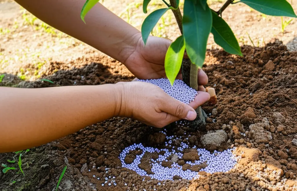 Cơ chế hoạt động của phân bón tan chậm.