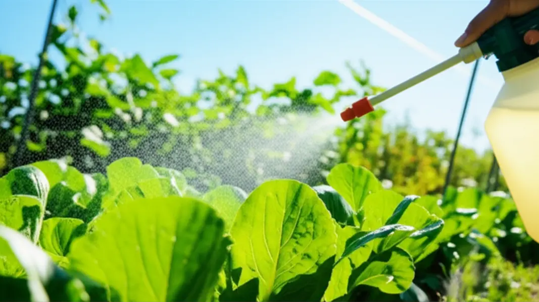 Bón phân lá hữu cơ giúp cây trồng hấp thụ dinh dưỡng trực tiếp.