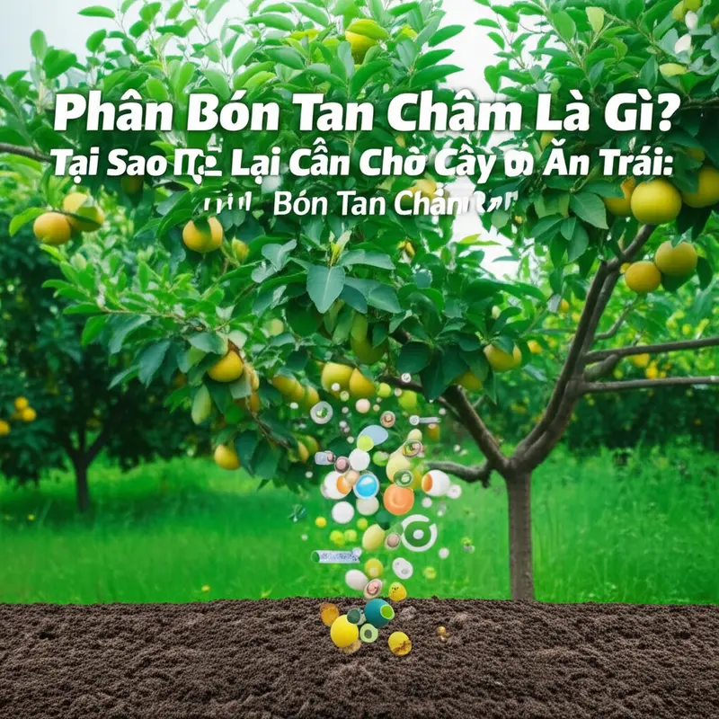 Cơ chế hoạt động của phân bón tan chậm.