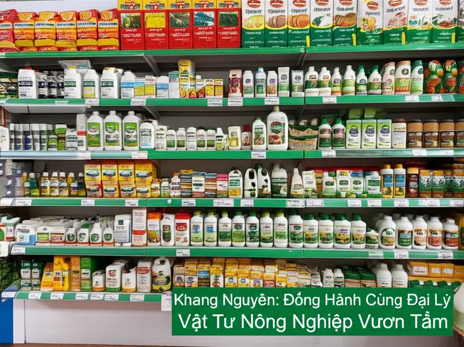 Lúa xanh tươi nhờ giải pháp nông nghiệp sinh học Khang Nguyên.