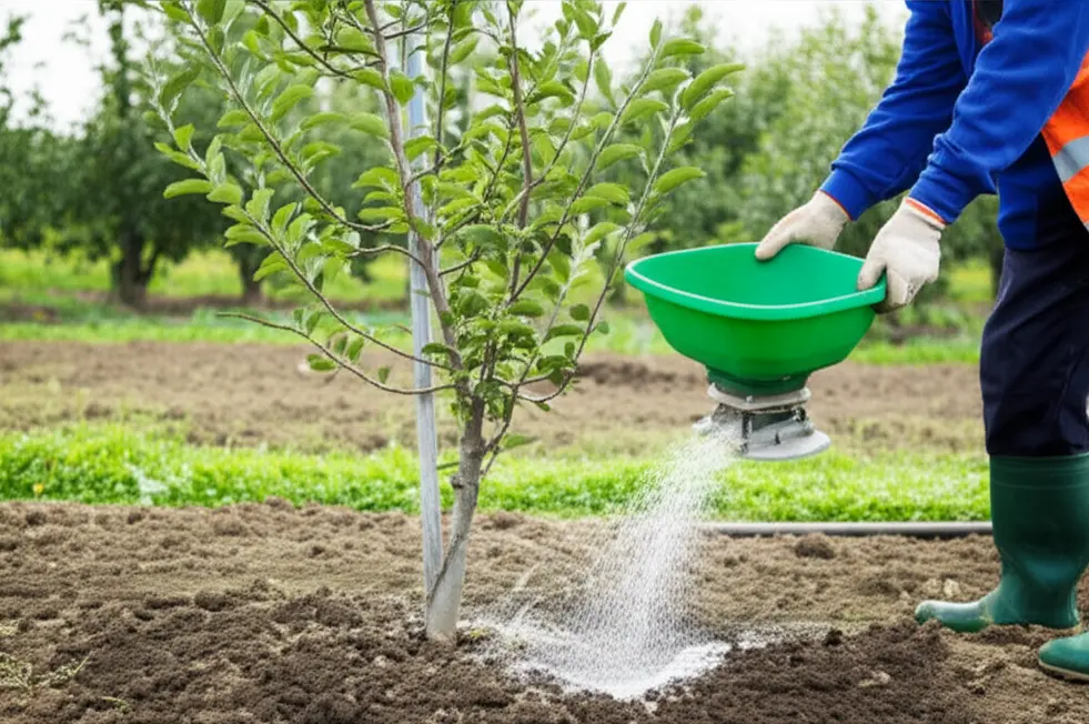 Cây xoài khỏe mạnh với trái chín mọng nhờ dinh dưỡng đầy đủ.