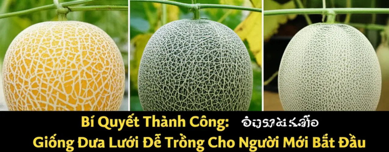 Ba giống dưa lưới phổ biến và dễ trồng.
