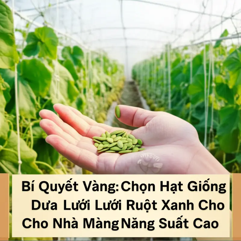 Chọn hạt giống dưa lưới chất lượng quyết định năng suất.
