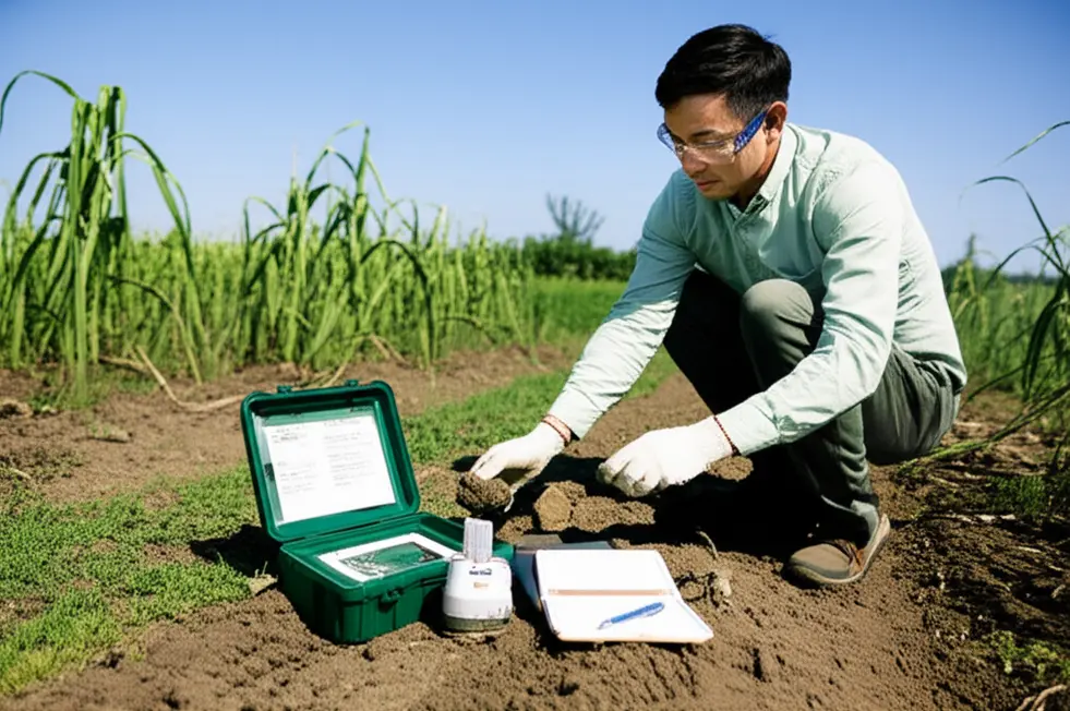Kiểm tra đất đai để lựa chọn phân bón phù hợp.