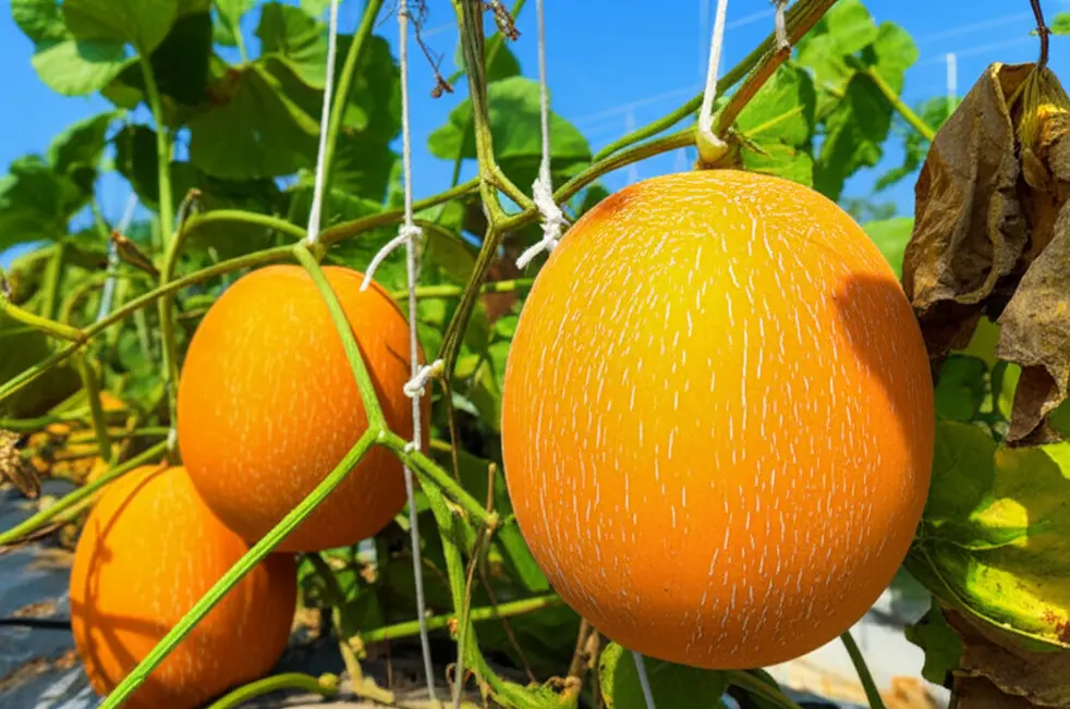 Giống dưa lưới chịu nhiệt có khả năng sinh trưởng tốt trong điều kiện nắng nóng.