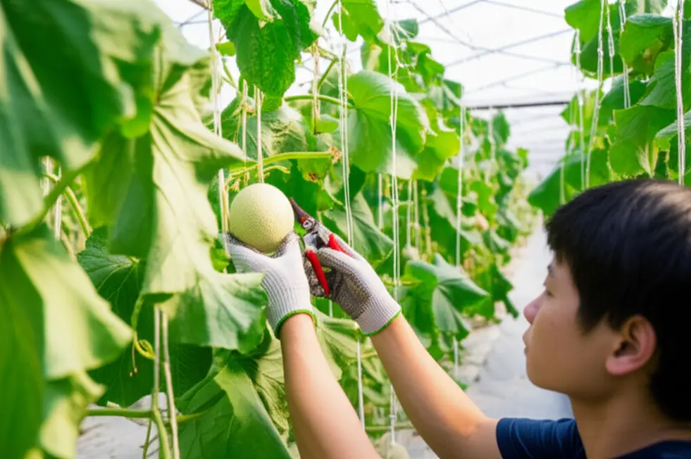 Các giống dưa lưới khỏe mạnh, sẵn sàng cho vụ mùa bội thu.