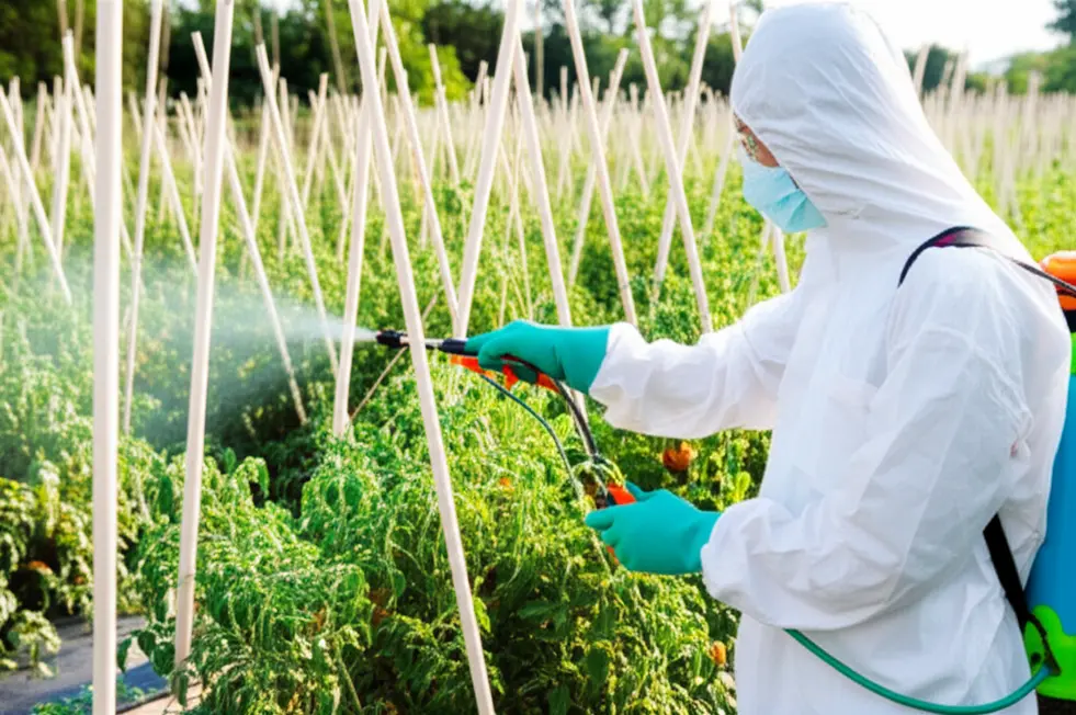 Phân bón lá sinh học giúp cây rau phát triển khỏe mạnh.