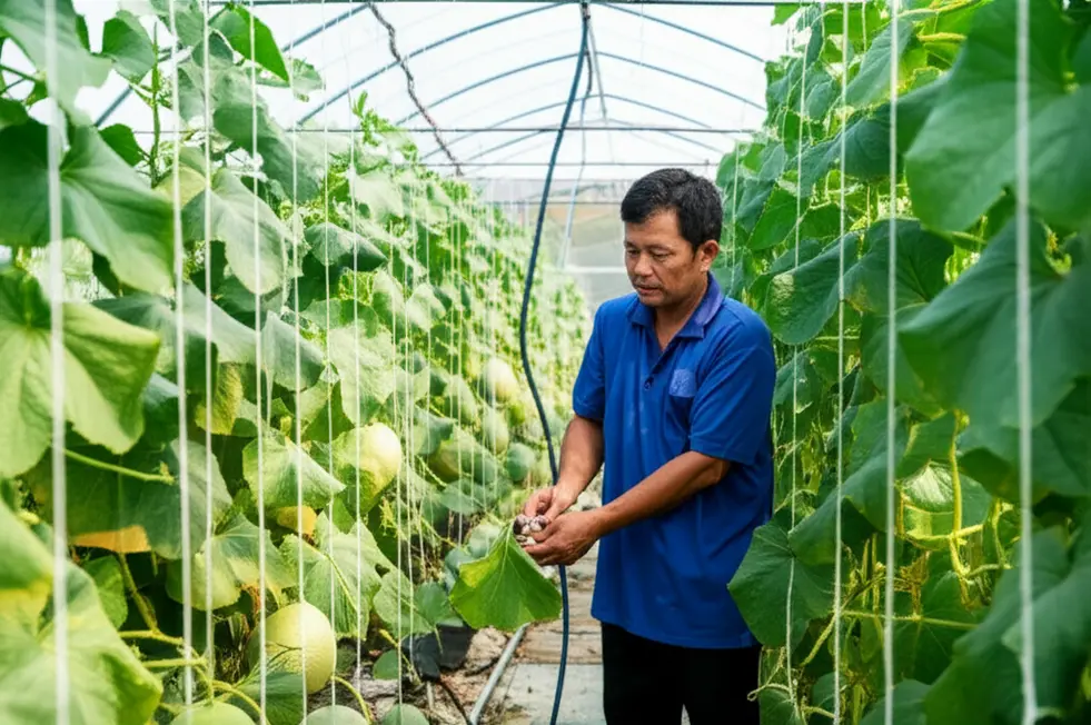Chọn hạt giống dưa lưới chất lượng quyết định năng suất.