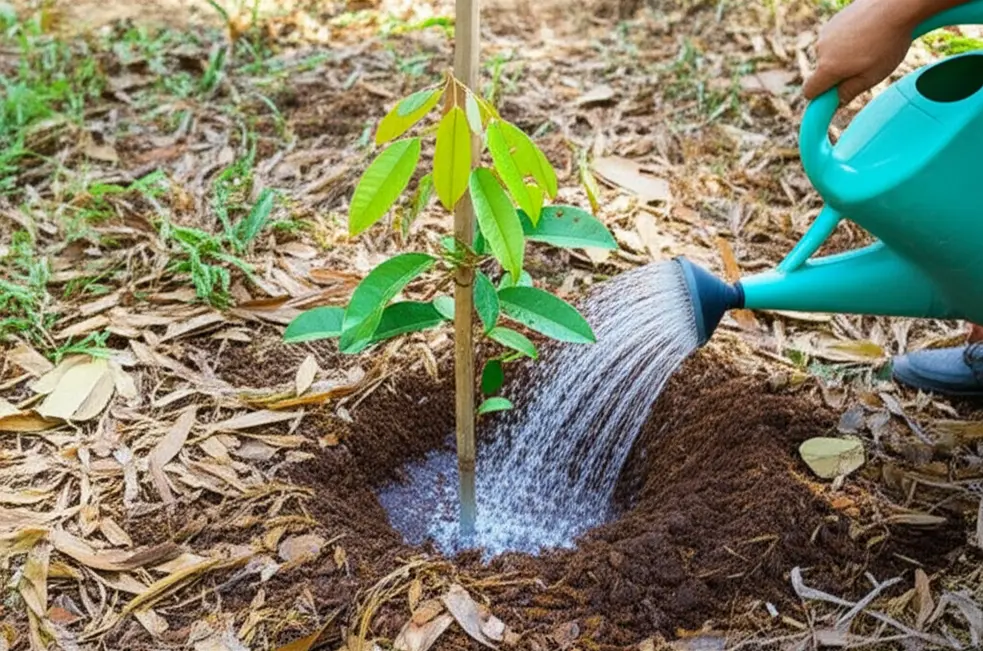 Chuẩn bị đất kỹ lưỡng và chọn giống sầu riêng tốt là nền tảng cho vườn cây khỏe mạnh.