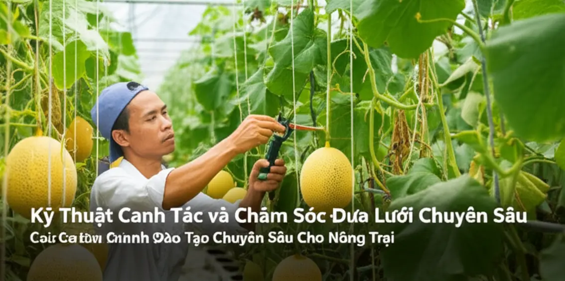 Lựa chọn giống dưa lưới và chuẩn bị vườn trồng kỹ lưỡng là bước quan trọng để đạt năng suất cao.