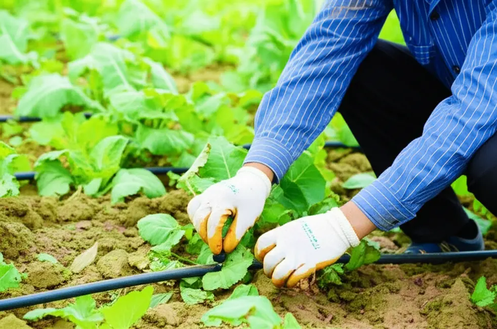Tưới nhỏ giọt giúp cây trồng phát triển khỏe mạnh và cho năng suất cao.
