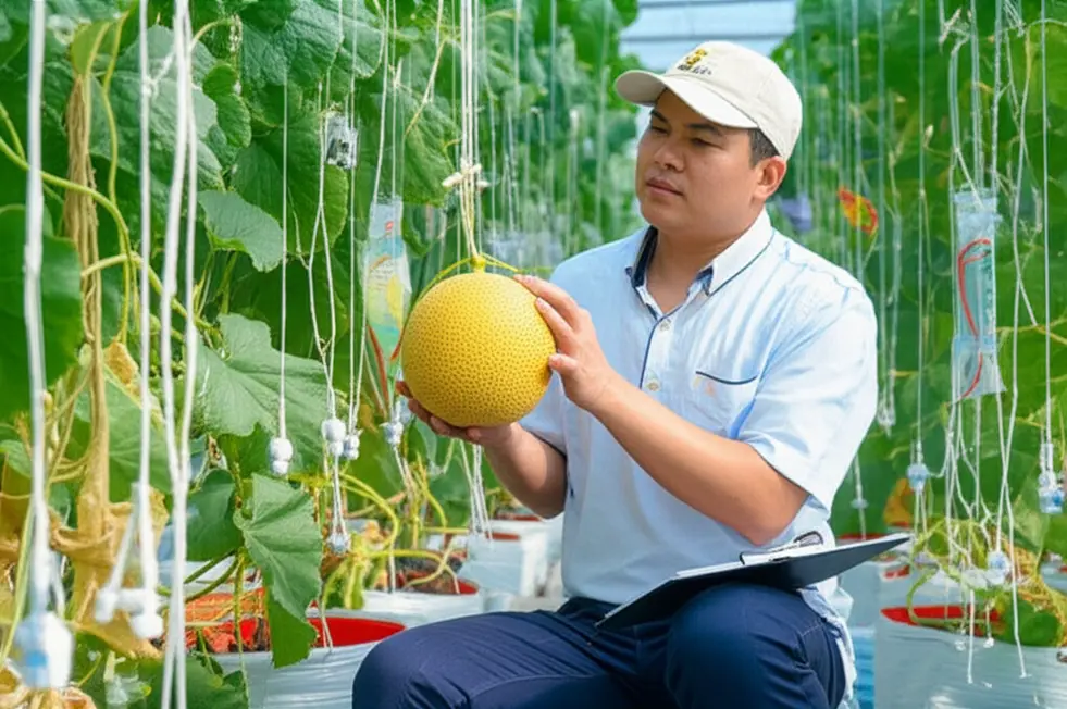 Giống dưa lưới chịu nhiệt có khả năng sinh trưởng tốt trong điều kiện nắng nóng.