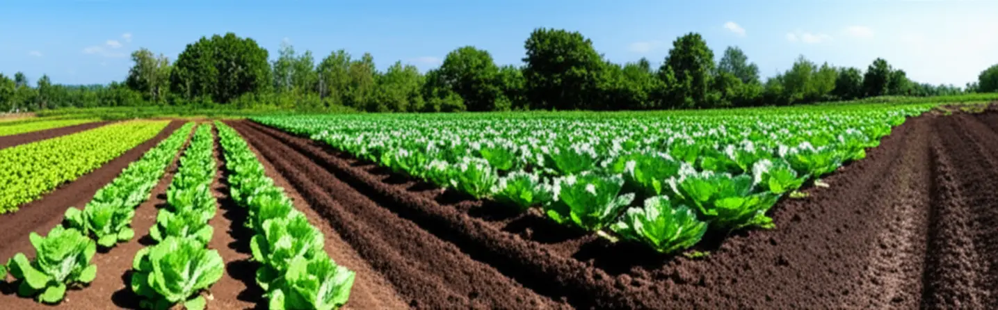 Nông trại hữu cơ xanh tốt nhờ humic.