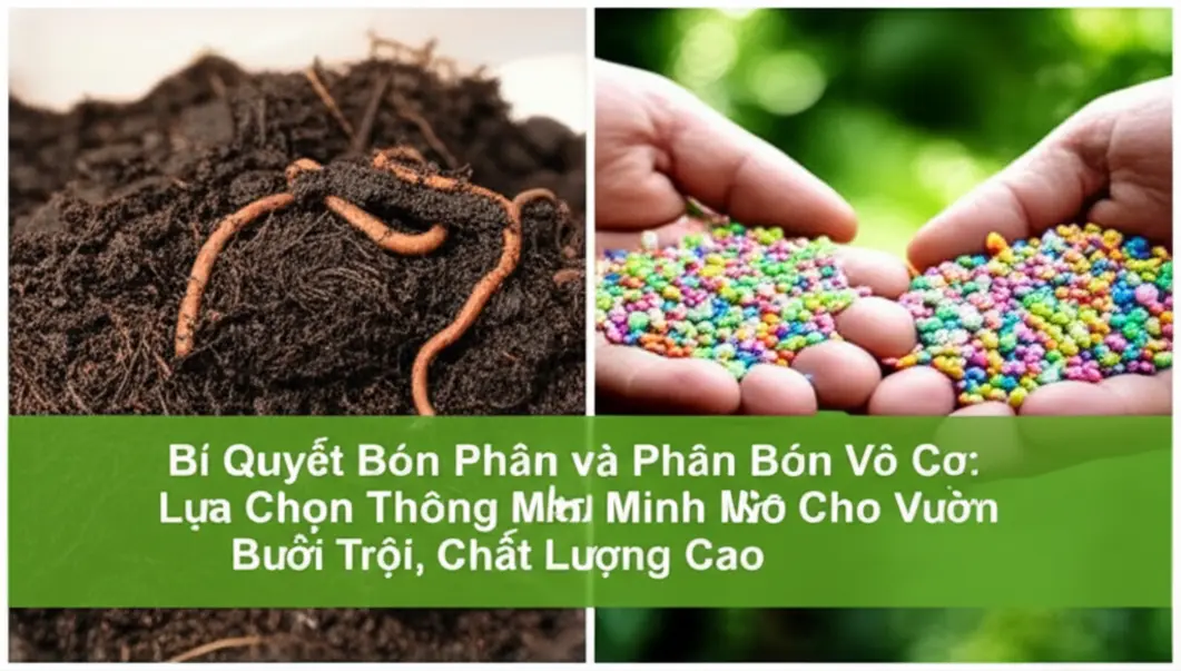 Bón phân cho cây bưởi non giai đoạn kiến thiết.