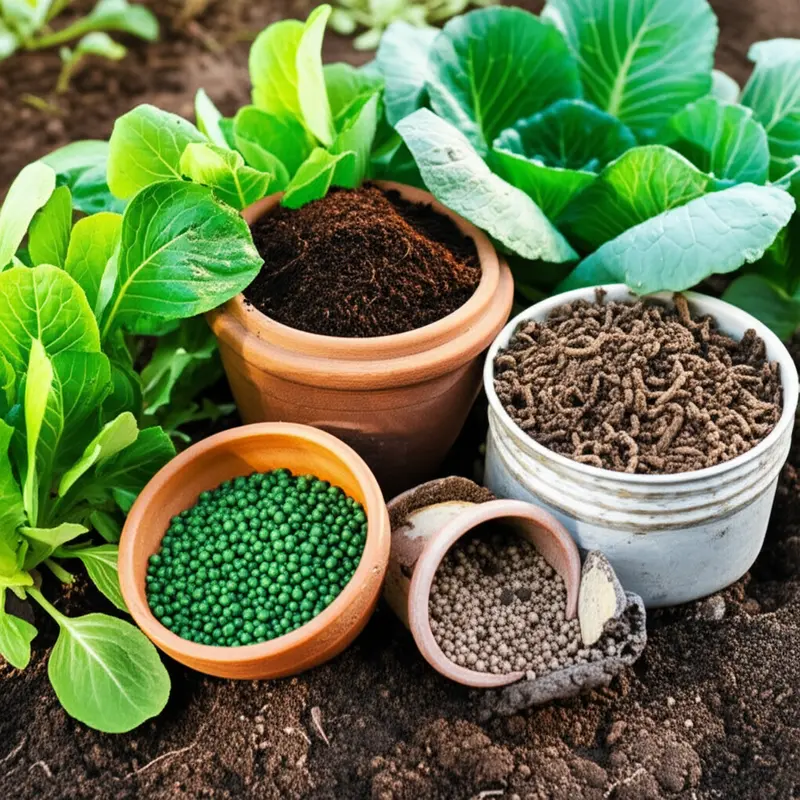 Các loại phân bón phổ biến cho rau ăn lá.