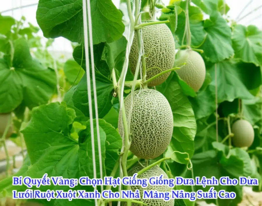 Chọn hạt giống dưa lưới chất lượng quyết định năng suất.