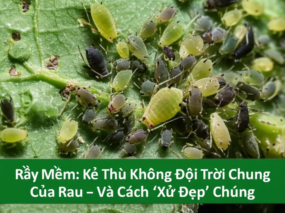 Rầy mềm ‘tấn công’ rau: Nhỏ nhưng có võ!