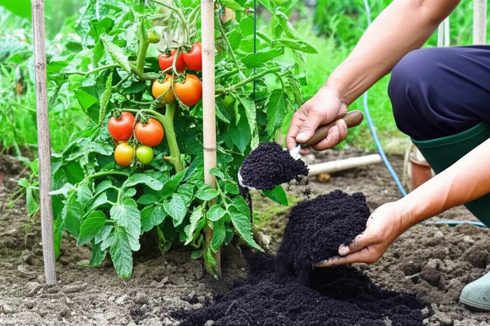 Chuẩn bị nguyên liệu ủ phân trùn quế.