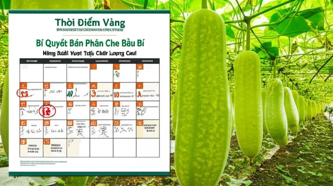 Các loại phân bón cần thiết cho cây bầu bí.