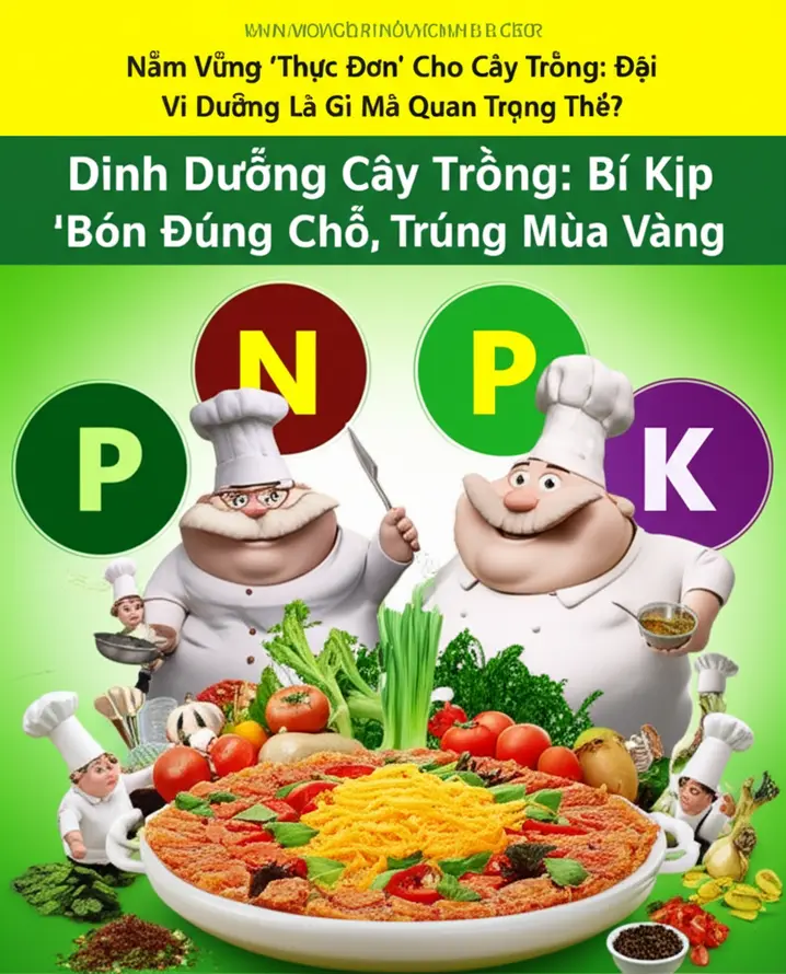 Đại dưỡng và vi dưỡng: ‘Thực đơn’ hoàn hảo cho cây trồng.