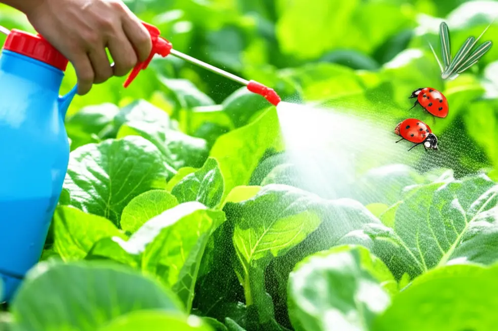 Dấu hiệu nhận biết bọ trĩ và tác hại trên lá rau.