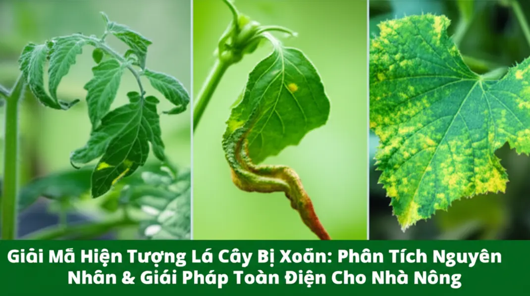 Các dạng xoăn lá khác nhau trên cây trồng, mỗi loại là dấu hiệu của một vấn đề tiềm ẩn.