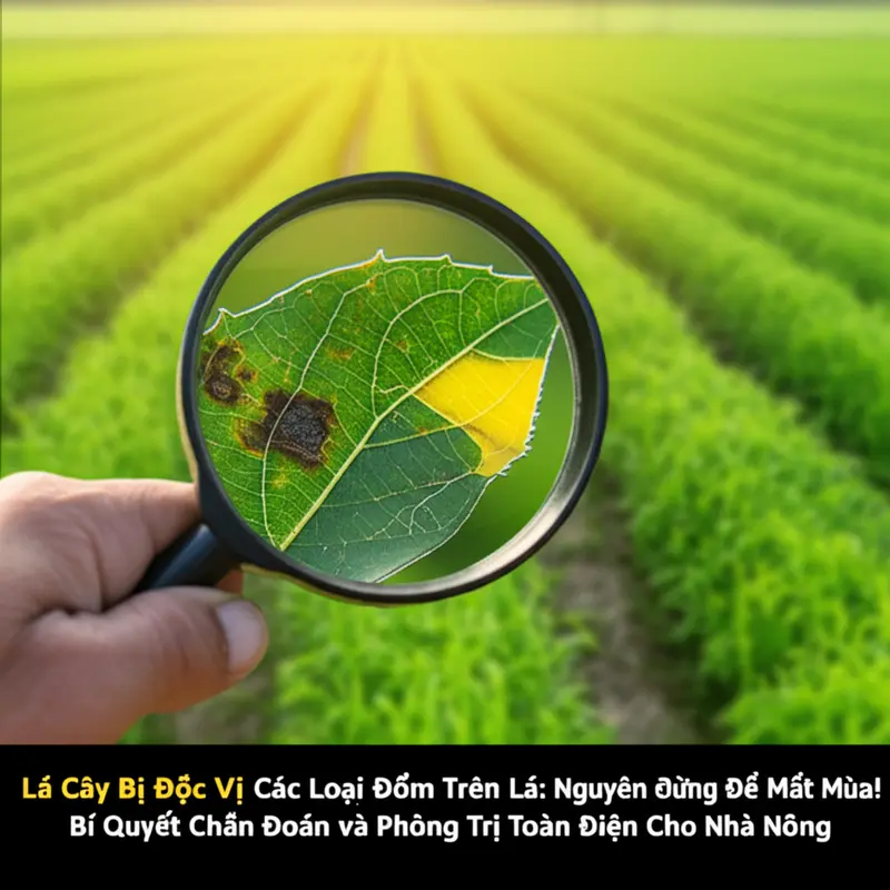 Việc chẩn đoán chính xác nguyên nhân gây đốm lá là bước đầu tiên và quan trọng nhất.