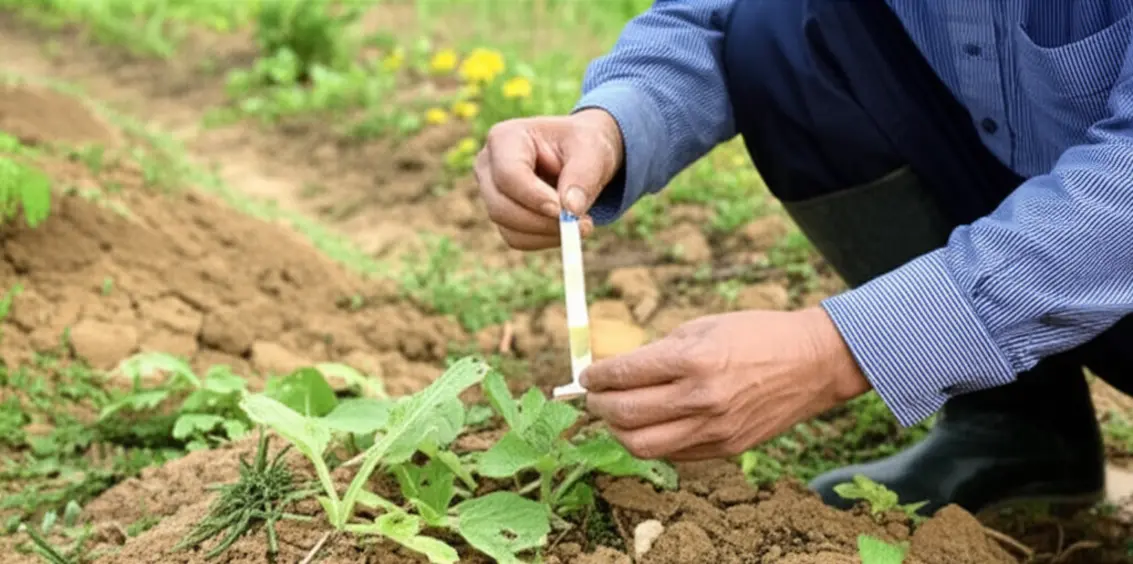 Mép lá bắp bị cháy vàng, một dấu hiệu điển hình của cây thiếu Kali.