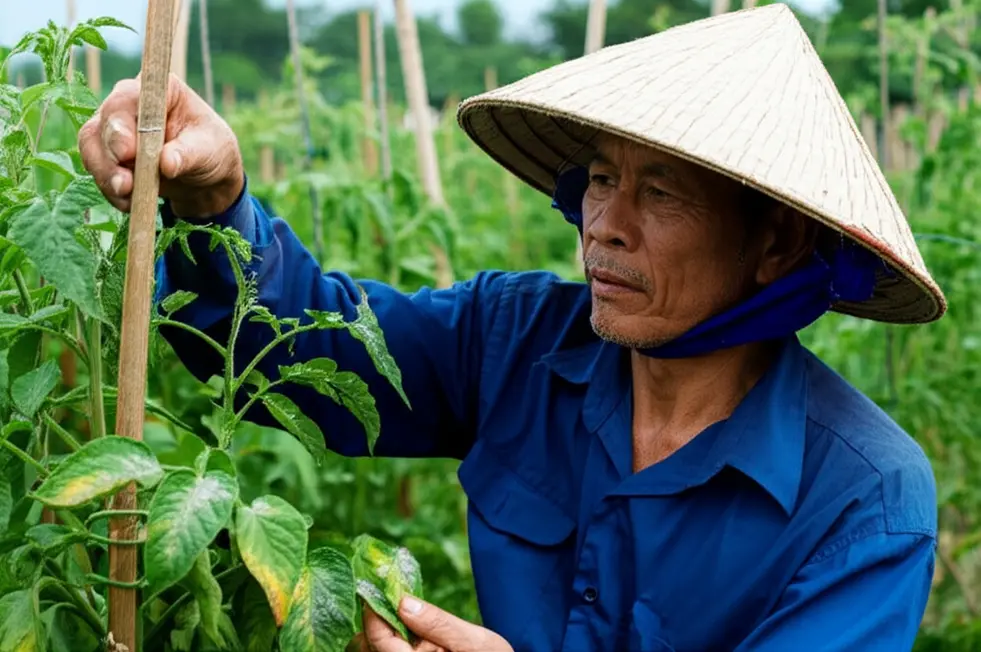 Các dấu hiệu bệnh nấm phổ biến trên lá cây như phấn trắng, rỉ sắt, và thán thư.