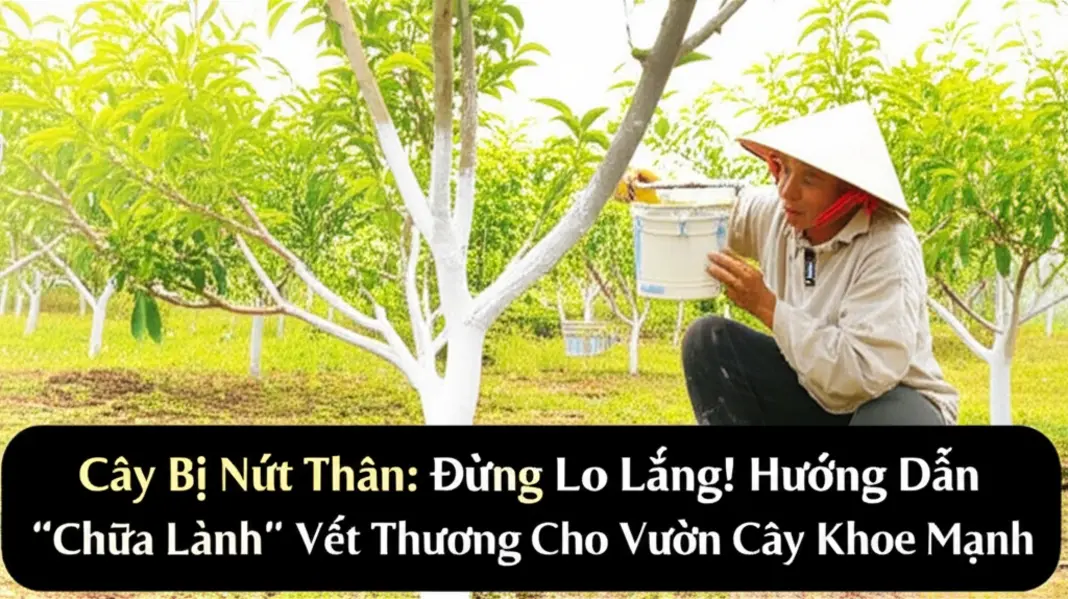 Các dạng nứt thân cây phổ biến do môi trường, sâu bệnh và nấm hại.