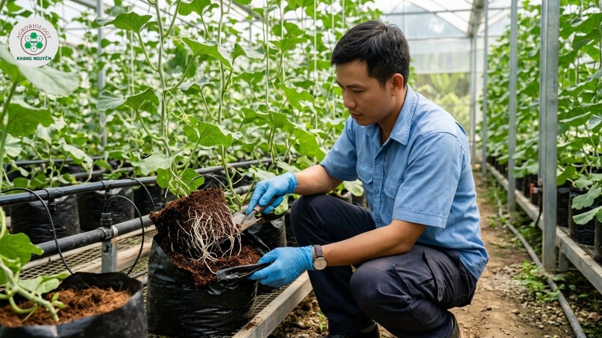 Phân bón lót hữu cơ cho cây dưa lưới