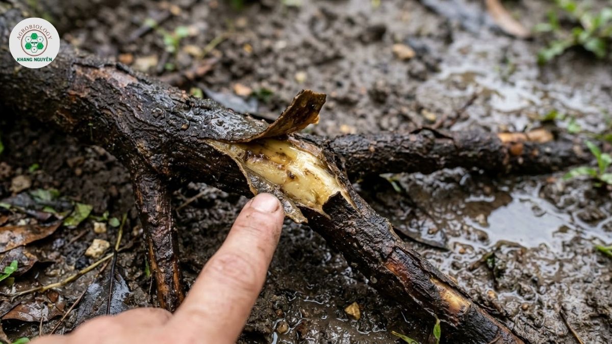 Nguyên nhân nấm Phytophthora gây bệnh sầu riêng bị vàng lá thối rễ