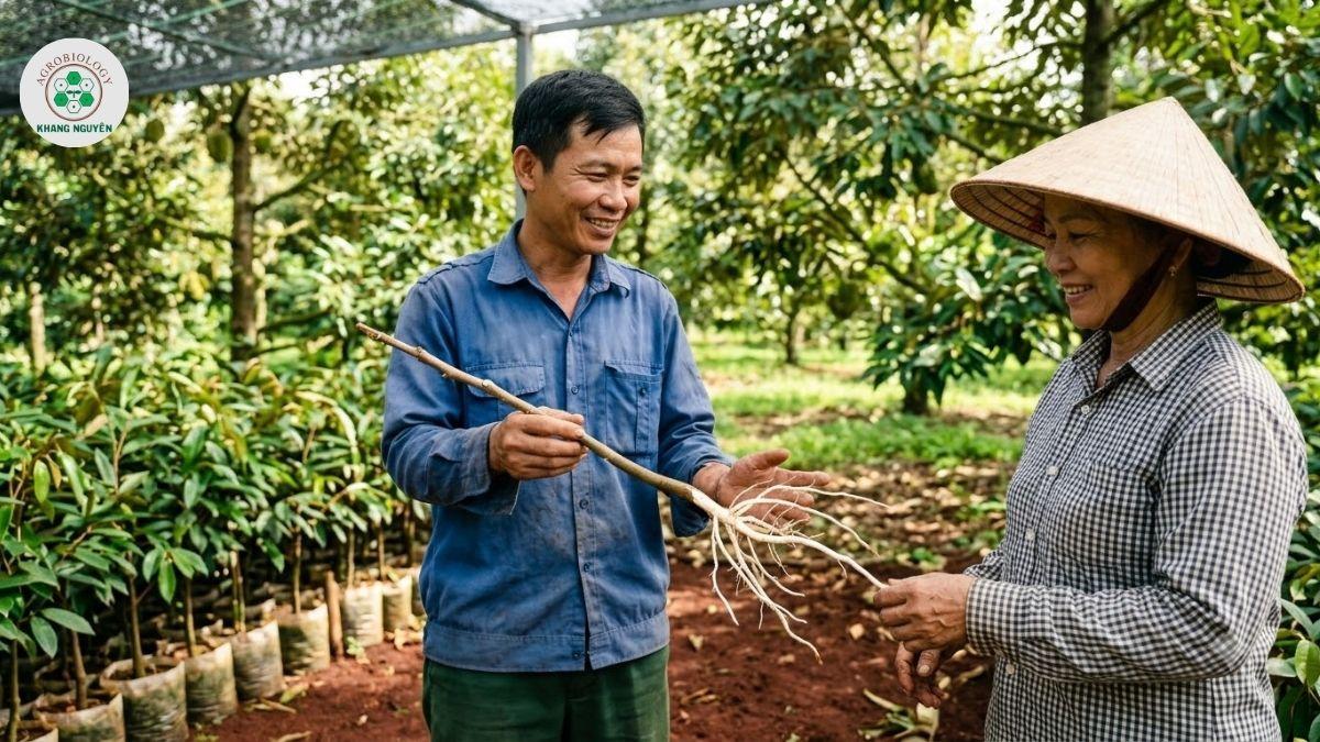Nông Sinh Khang Nguyên chuyên gia đồng hành trị bệnh sầu riêng