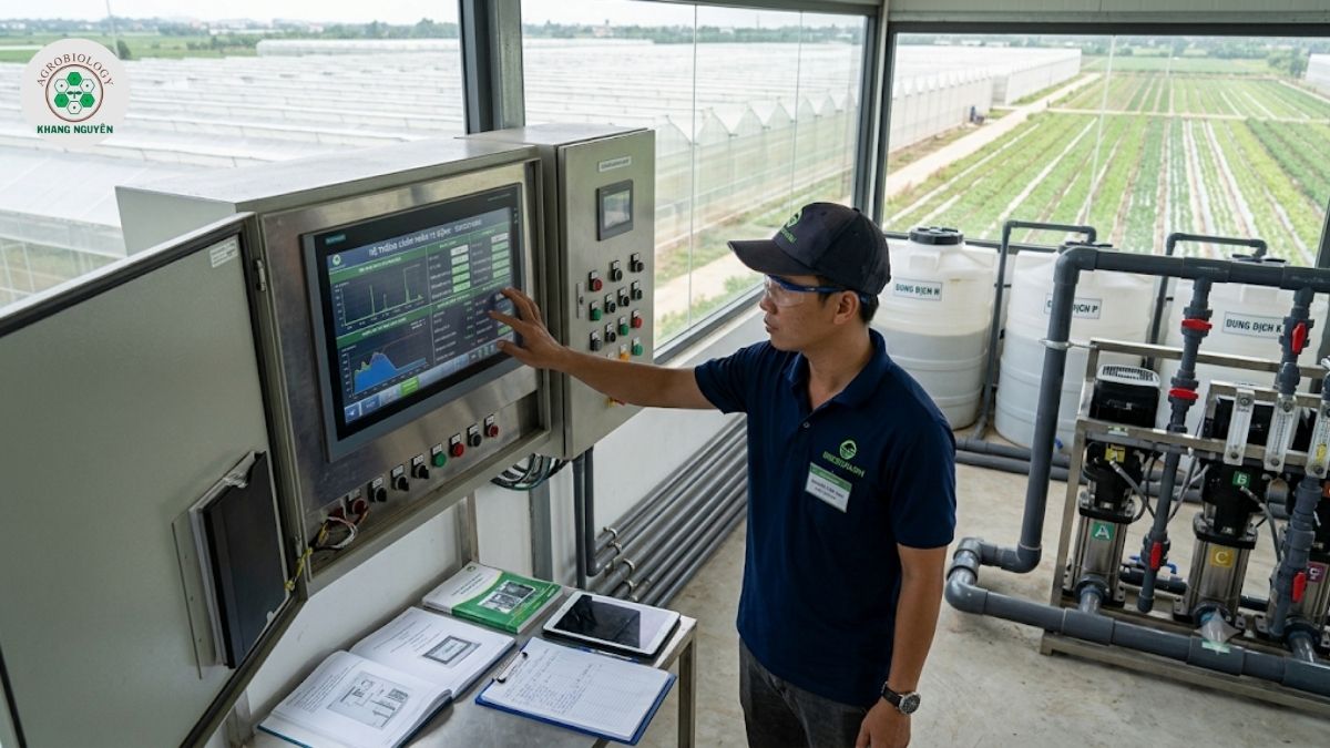 Quản lý và vận hành trang trại dưa lưới tự động hóa