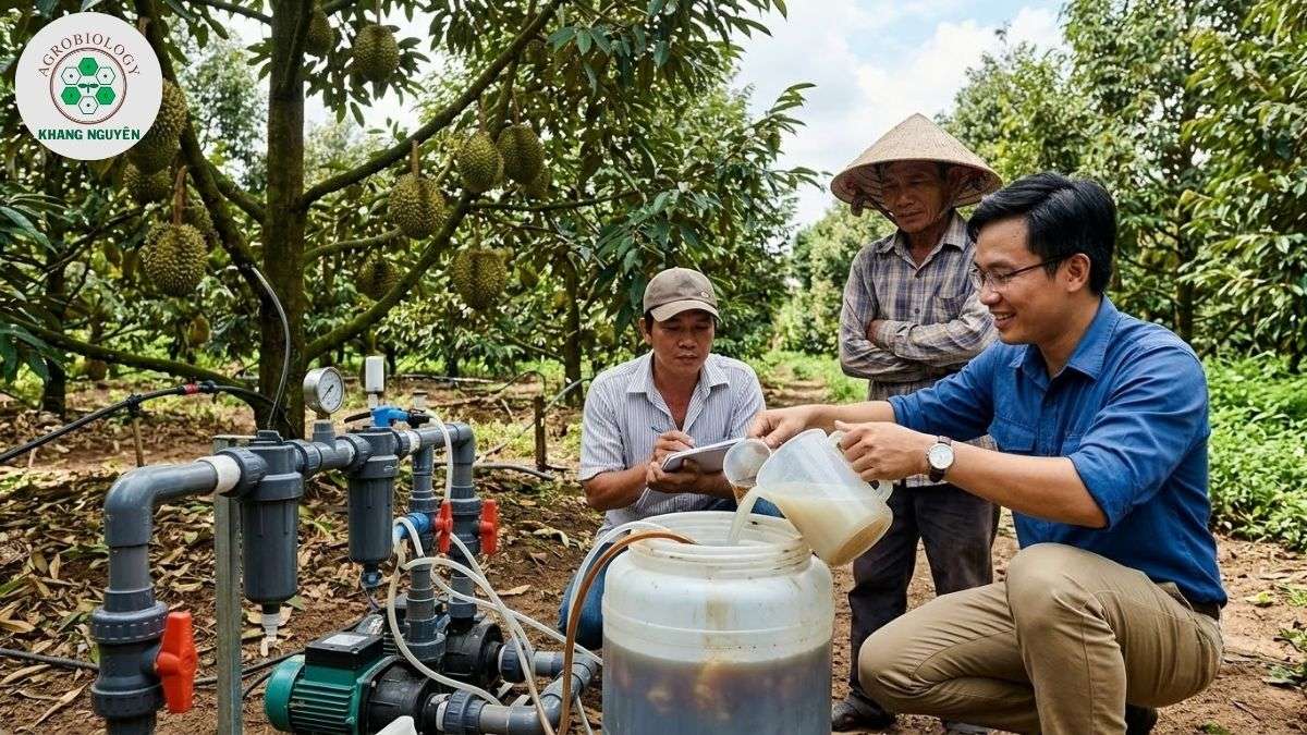 Chuyên gia Khang Nguyên hướng dẫn cách bón phân sầu riêng