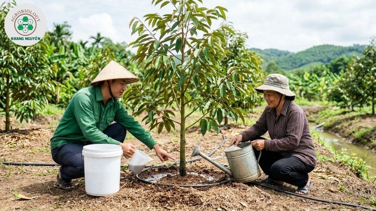 Lịch bón phân sầu riêng giai đoạn cây kiến thiết cơ bản