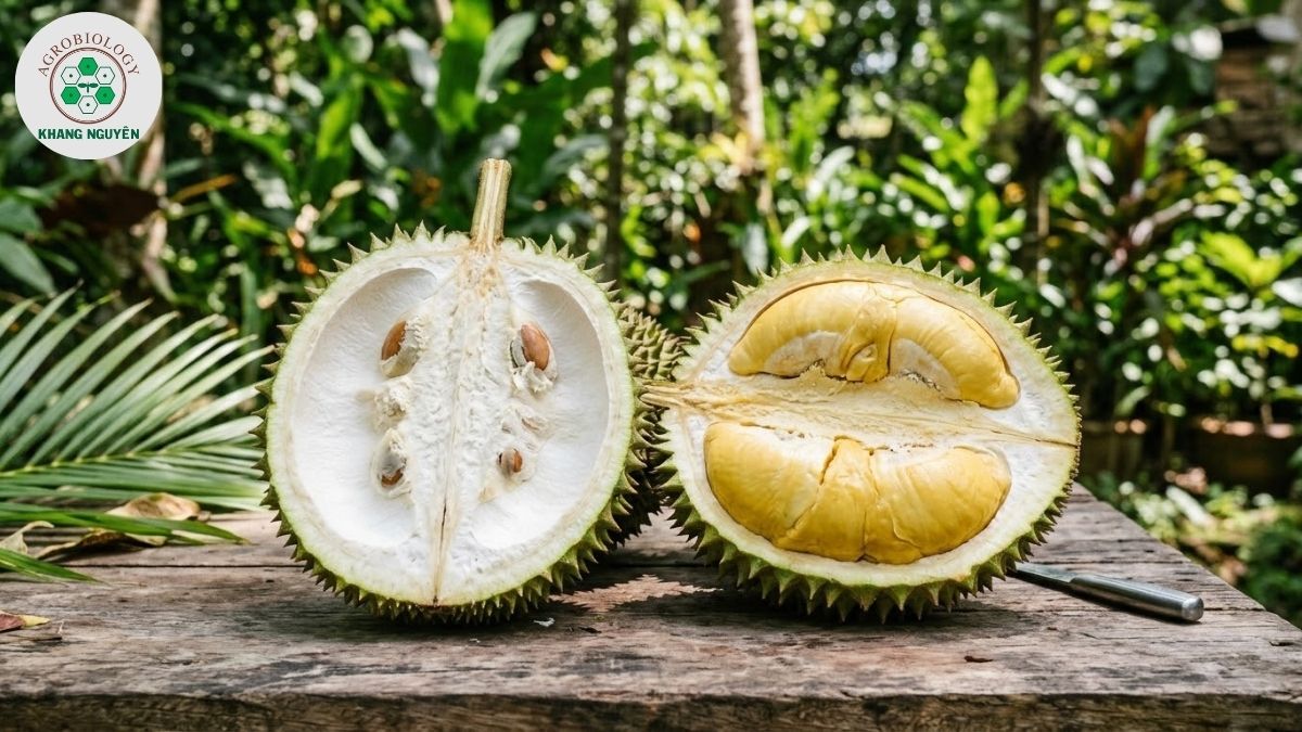 Hậu quả của việc bón sai phân khiến sầu riêng bị sượng cơm